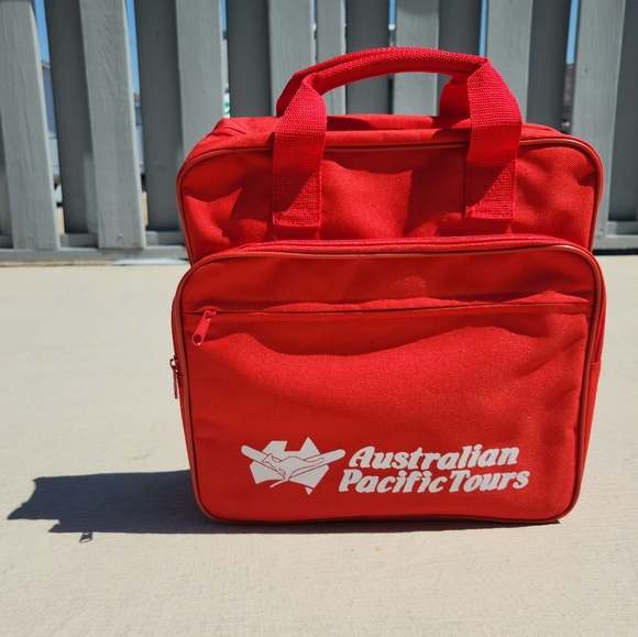 Vintage Australian Pacific Tours Tote Travel Box Luggage Bag, mate! - Picture 8 of 9